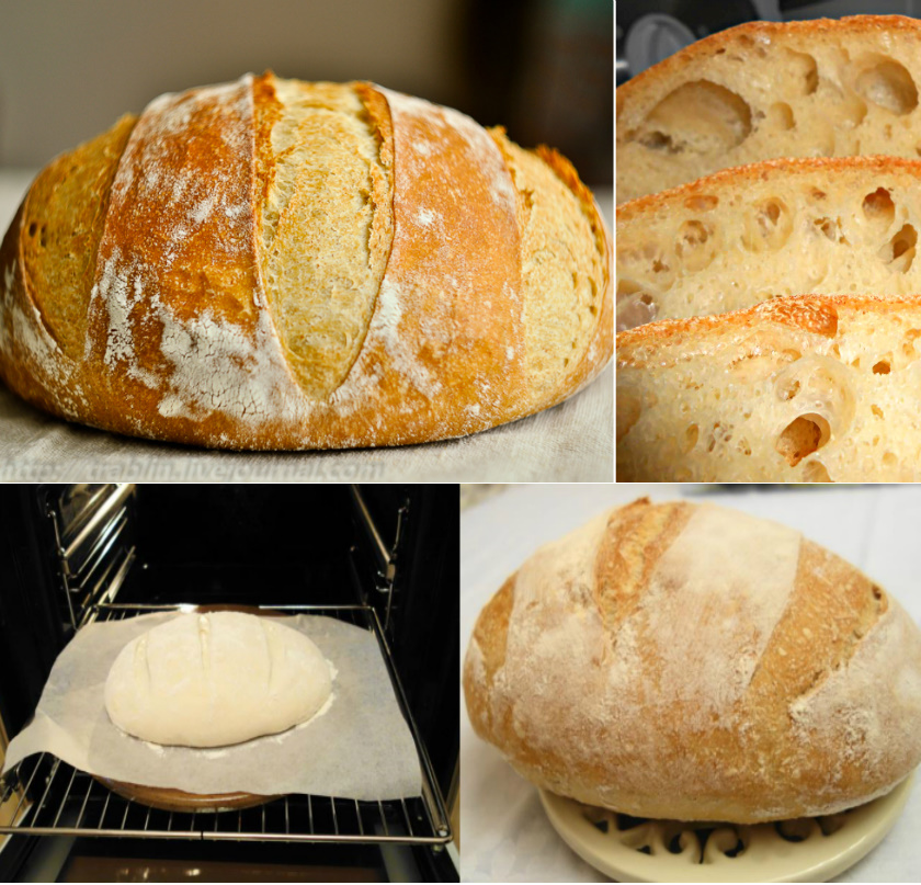 Homemade bread without kneading. The recipe is simple, just one, two, three. Lush, fragrant and with a crispy crust.